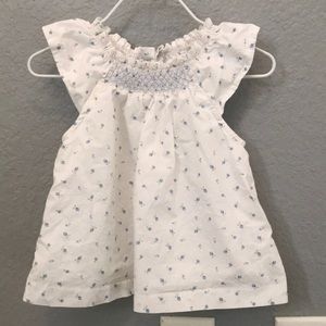 Blue flower Janie and jack bloomer set